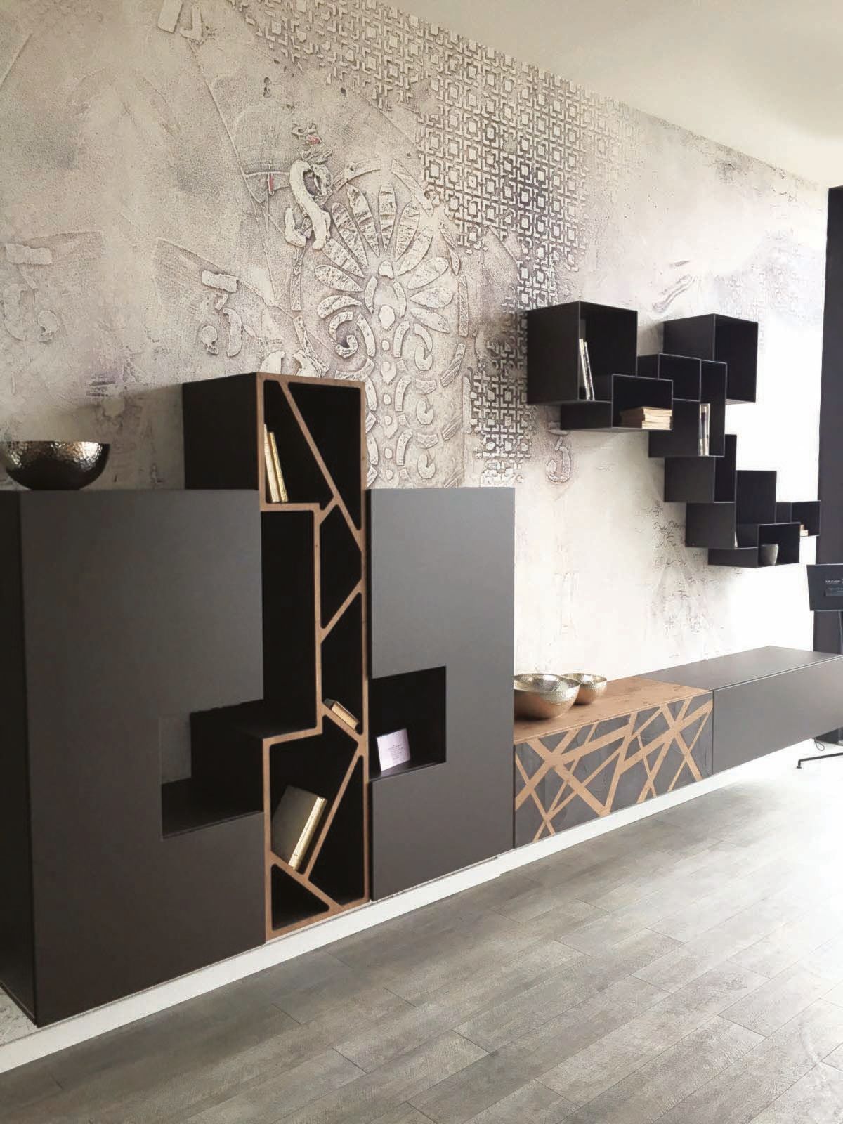 Металлическая секционная настенная Книжная полка Voltan Young ARCH-00043218 - Вид №5