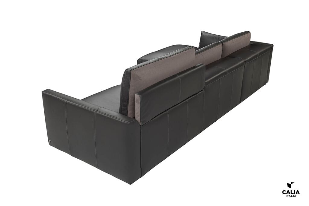 Кожаный диван с полуостровом Calia Italia Superior ARCH-00101972 - Вид №1