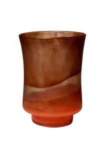 GWAS0307 Маленькая стеклянная ваза оранжевого цвета накаливания ijlbrown