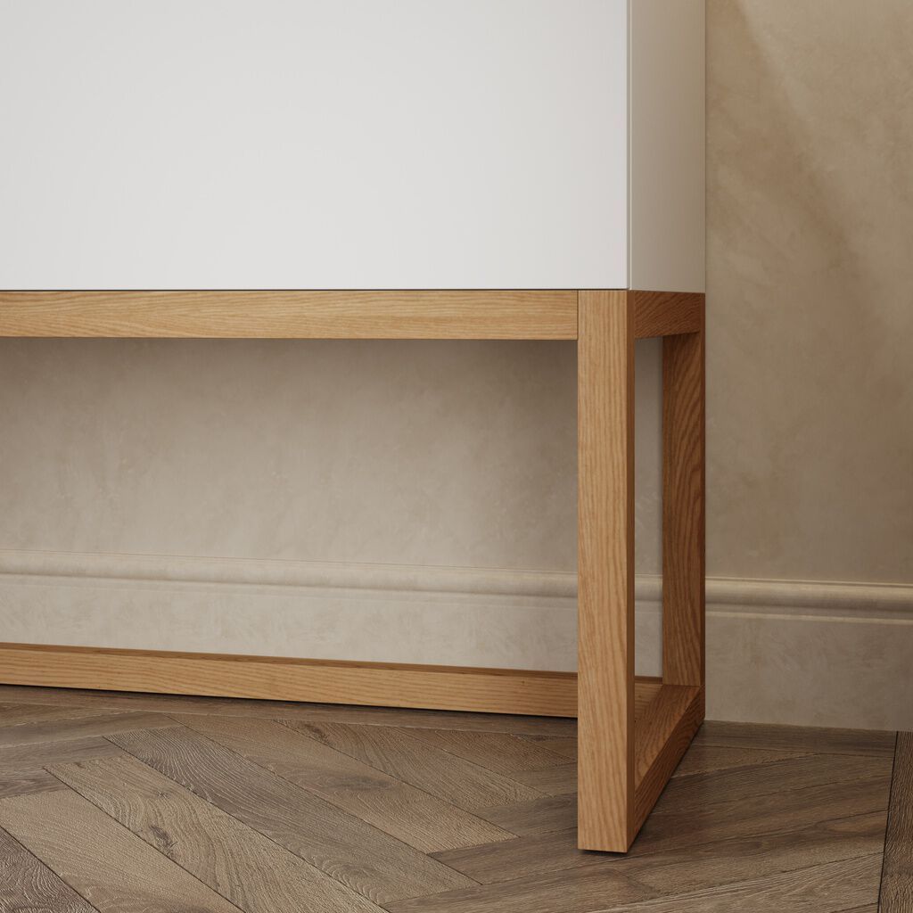 Шкаф для раковины из массива дерева с выдвижными ящиками RILUXA Gaia ARCH-00107374 - Вид №1