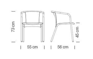 Мягкий штабелируемый стул с подлокотниками Et al ARCH-00003428 - Вид №1
