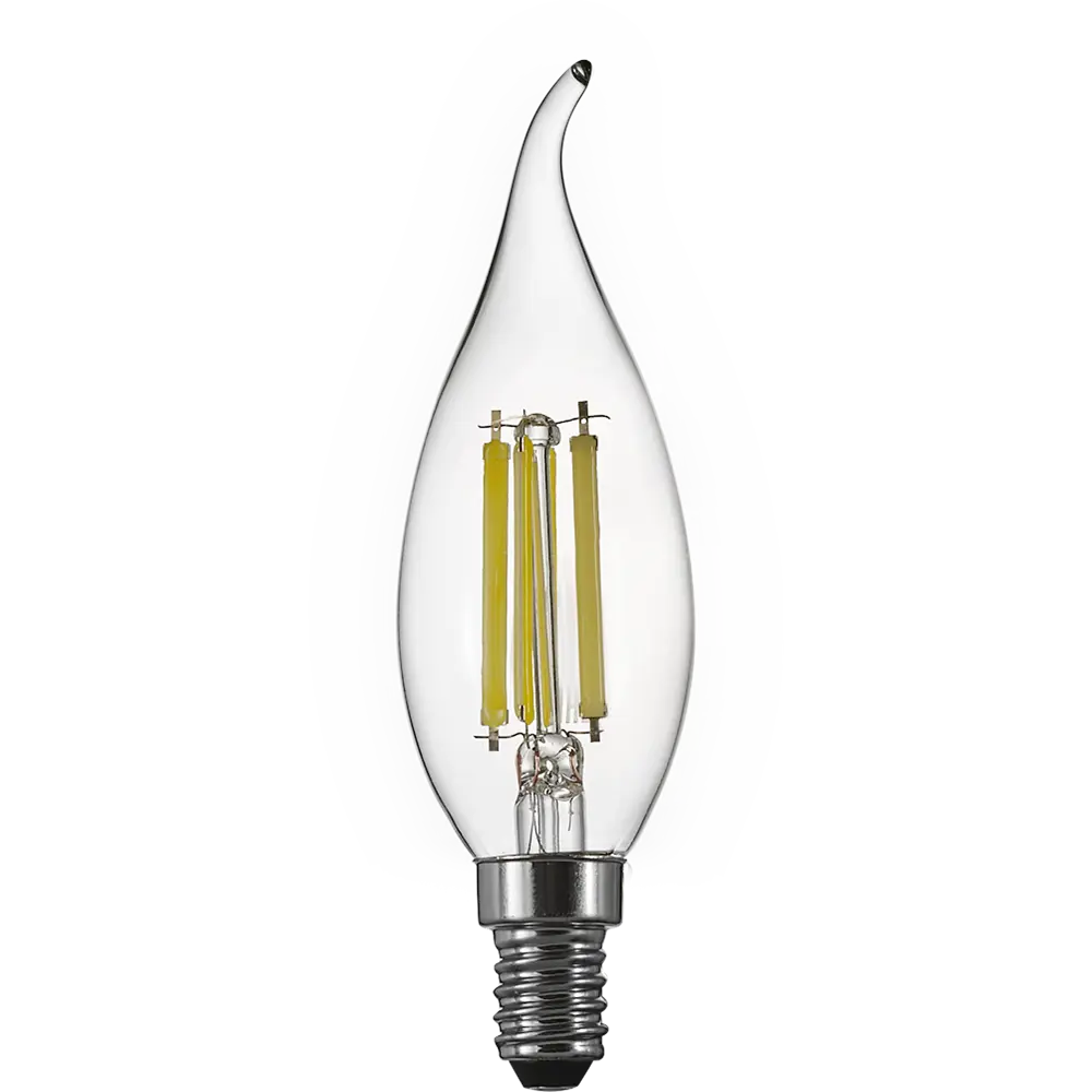 Лампа светодиодная Osram ВА E14 220/240 В 6 Вт свеча 806 лм теплый белый свет 85306976 STLM-2209900  - Вид №1