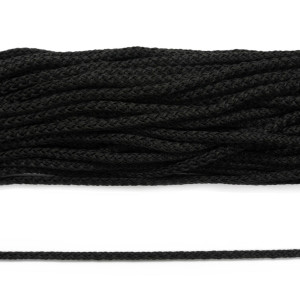 90542801 Шнур плетеный бытовой веревка хозяйственная цвет черный 6мм х 100м STLM-0273294 АЙРИС