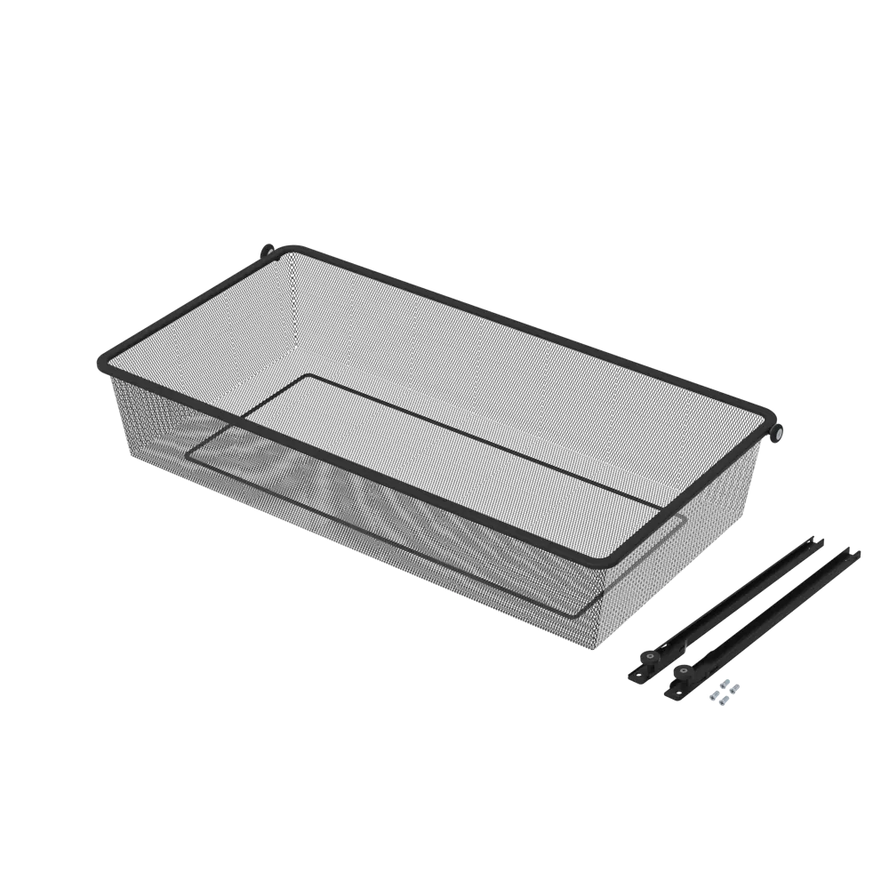 Выдвижная корзина с рамой KONSENSA Лион 76.8x38.6x14.4 см цвет черный 89436137 STLM-2082951  - Вид №6