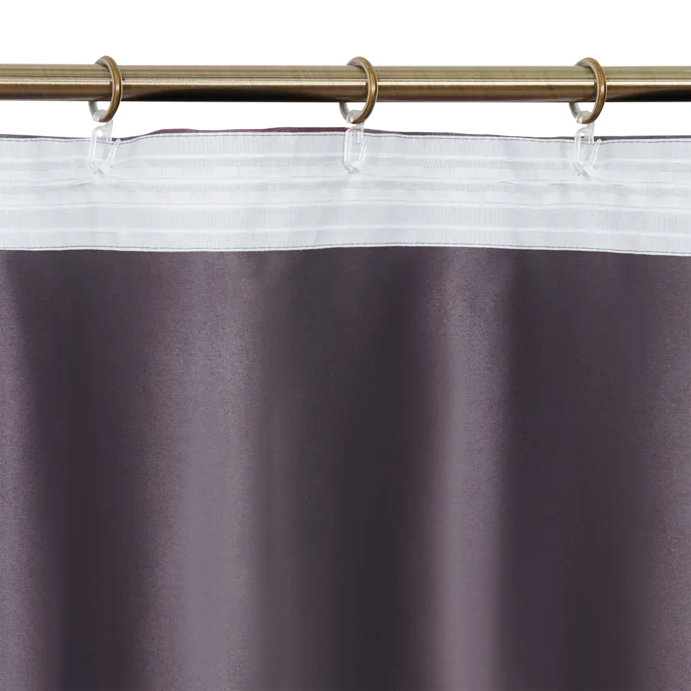 Штора на ленте Тиснение 160x260 см цвет фиолетовый WITERRA STLM-2194657 - Вид №3