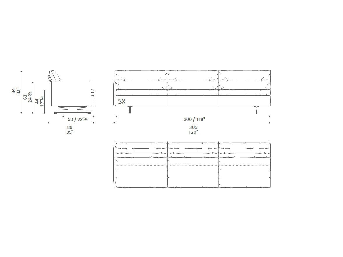 Диван с журнальной стойкой Poltrona Frau коллекция-диваны и кресла ARCH-00101037 - Вид №28
