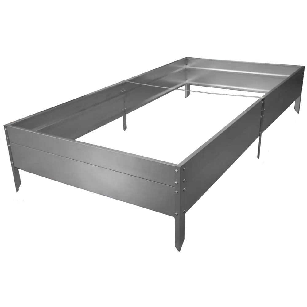 Высокая грядка 70x26x200 см v364 л металл серый Santreyd STLM-2085645