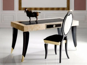 Rozzoni Прямоугольный кожаный стол Paris