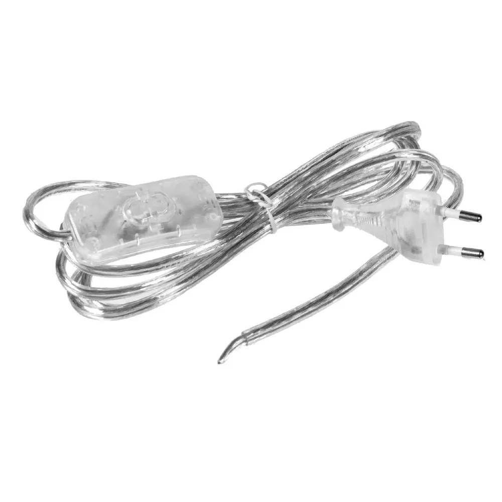 Шнур с проходным выключателем 1.8 м цвет прозрачный Santreyd STLM-2181424