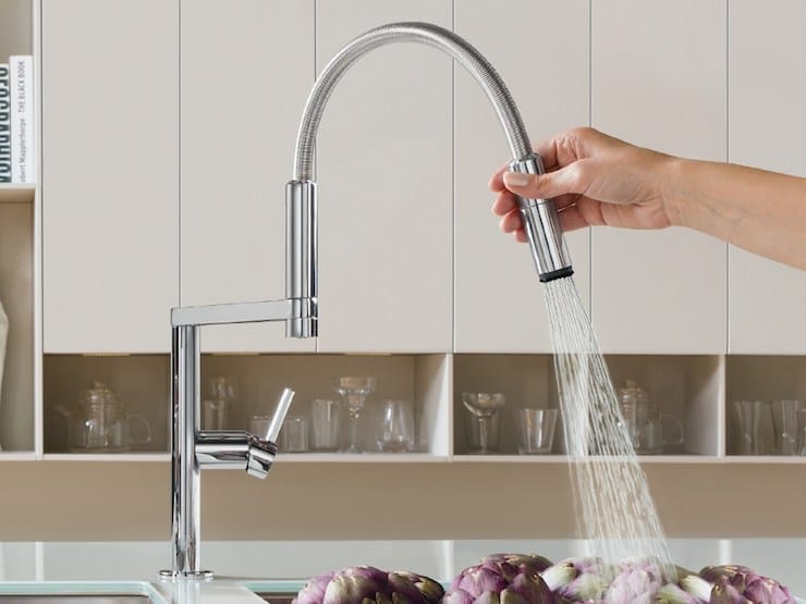 Профессиональный кухонный смеситель со съемным ручным душем Nobili Move ARCH-00060711 - Вид №2