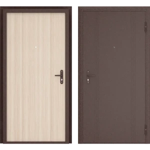 Дверь входная металлическая Ламистайл 980 мм правая цвет капучино