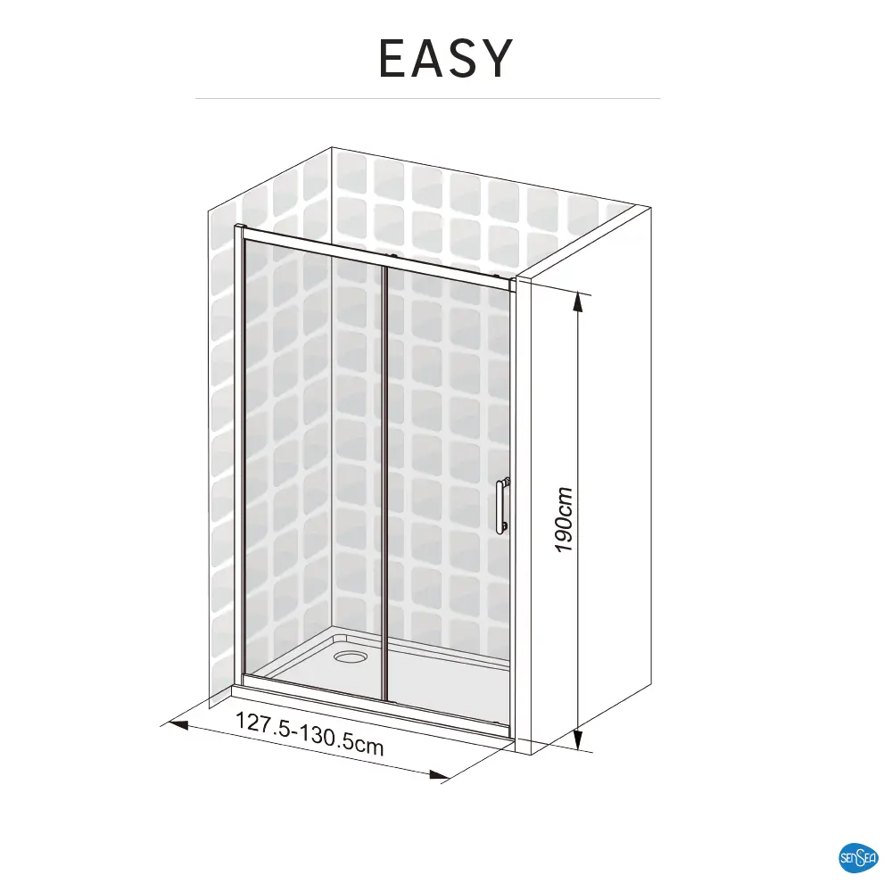 Комплект стекол для душевой двери Sensea Easy 130x190 см STLM-2017186 - Вид №32