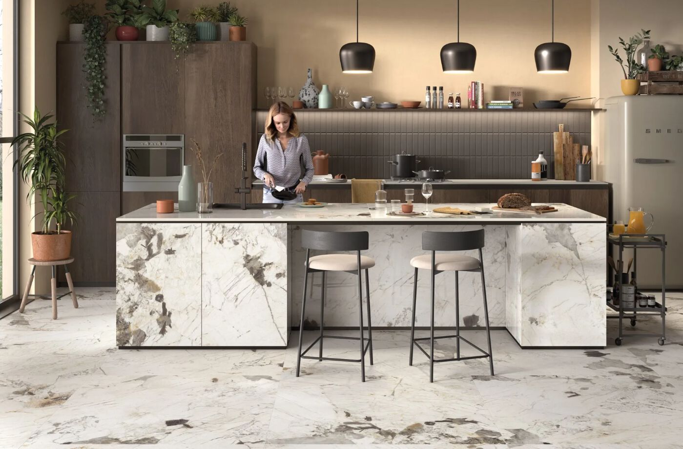 Пол / напольное покрытие из керамогранита с мраморным эффектом Imola THE ROOM ARCH-00073362 - Вид №23