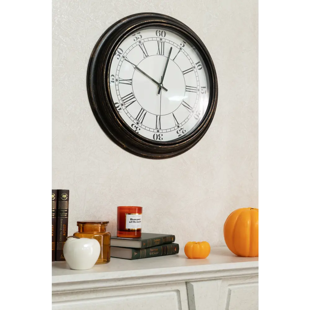 Часы настенные Dream River DMR круглые пластик цвет черный ø50.8 см STLM-2058785 - Вид №5