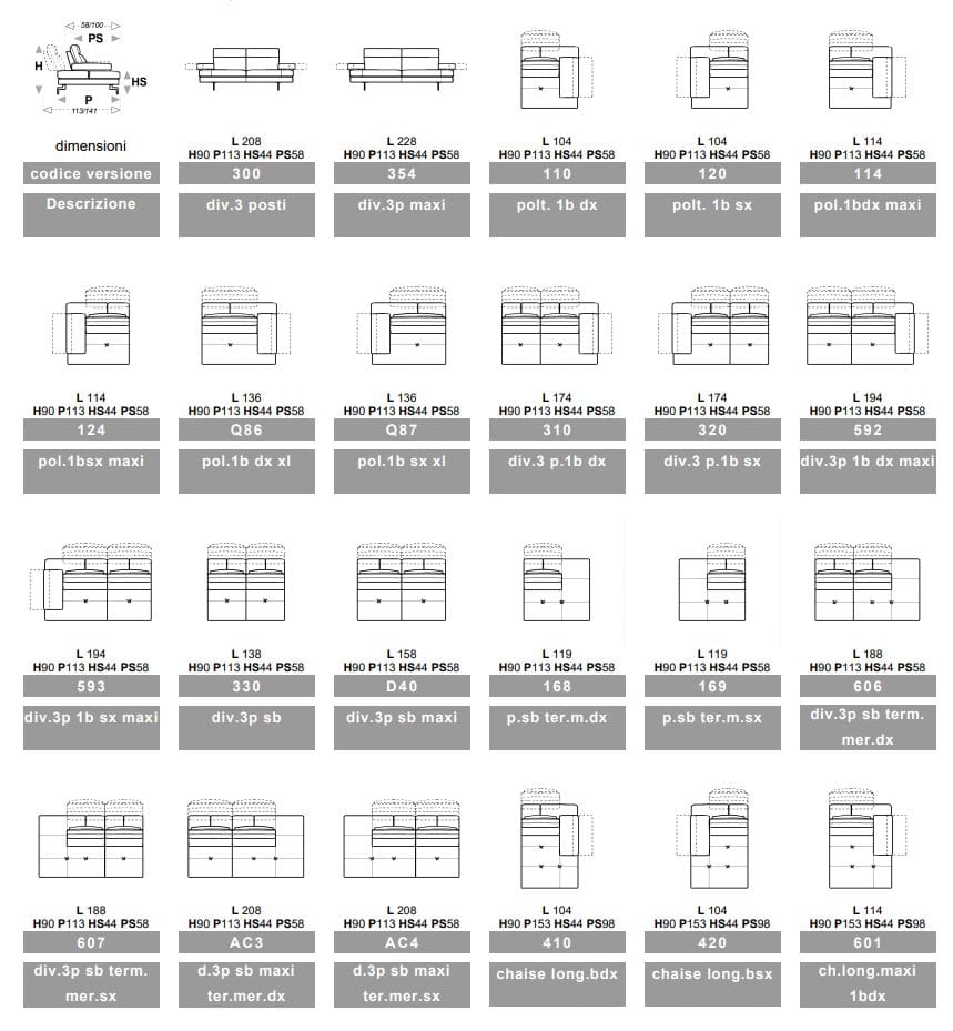 3-местный кожаный диван Calia Italia премиум ARCH-00081205 - Вид №1
