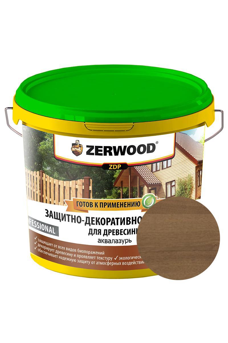 90408507 Защитно-декоративный антисептик для древесины 1605547566 цвет орех 5 кг STLM-0218654 ZERWOOD