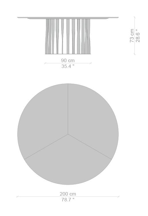 Стол с алюминиевым основанием CASSINA BOBOLI ARCH-00150248 - Вид №11