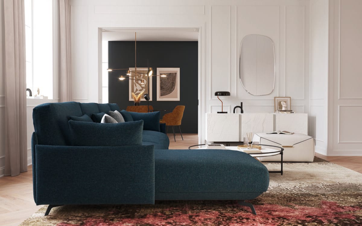 Тканевый диван с полуостровом DRESSY Balma ARCH-00134858 - Вид №7