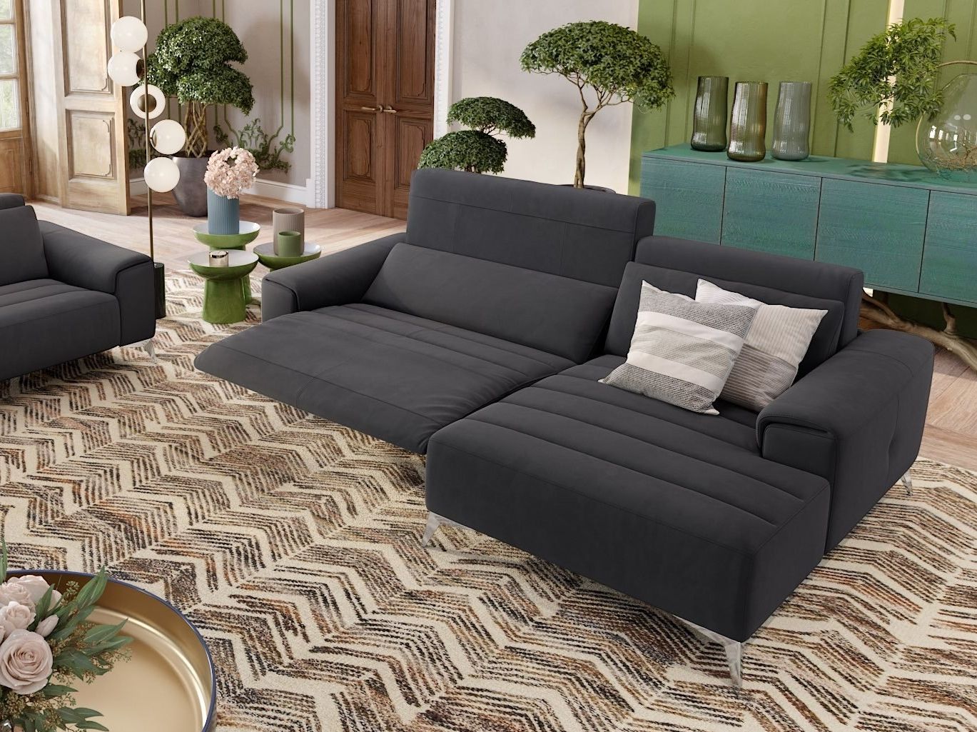 Угловой диван из ткани Sofanella Bella ARCH-00030371 - Вид №4