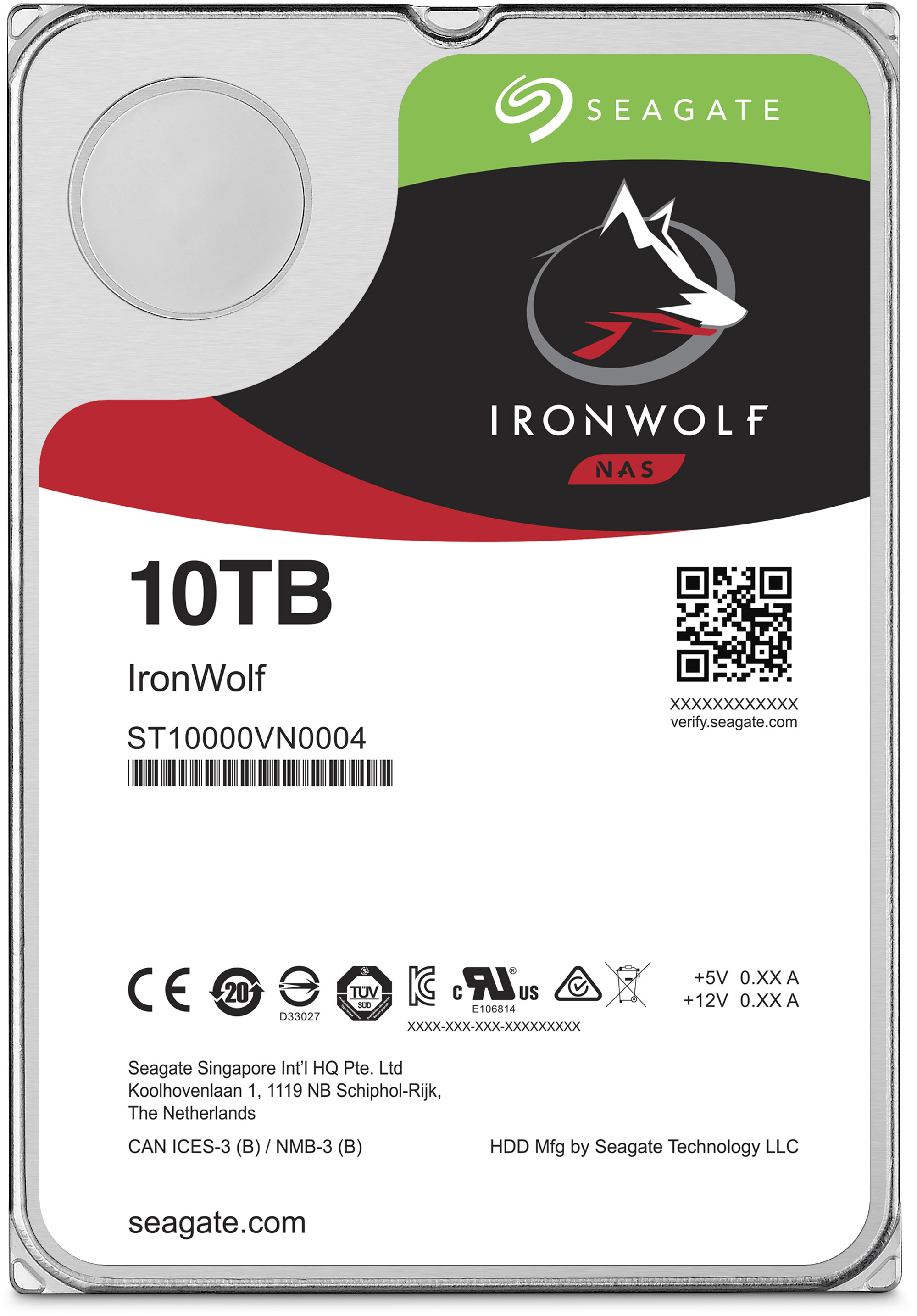 ST10000VN0004 Hdd sata3 10tb ironwolf nas 7200 256mb Seagate Santreyd  - Вид №1