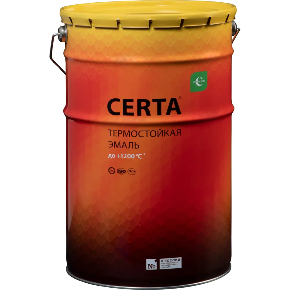 Эмаль термостойкая Certa цвет белый 25 кг STLM-2074190