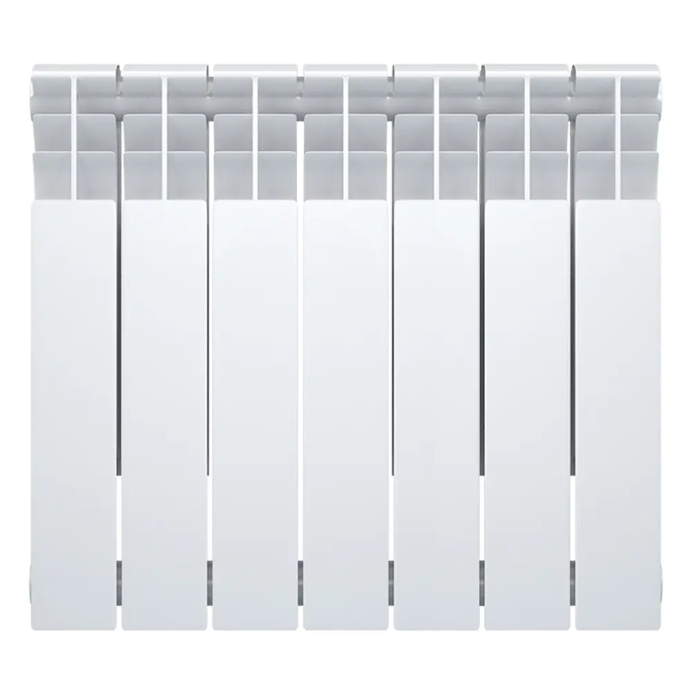 Радиатор секционный Oasis Bimetal 500/80 7 секций боковое подключение биметалл белый STLM-2204790