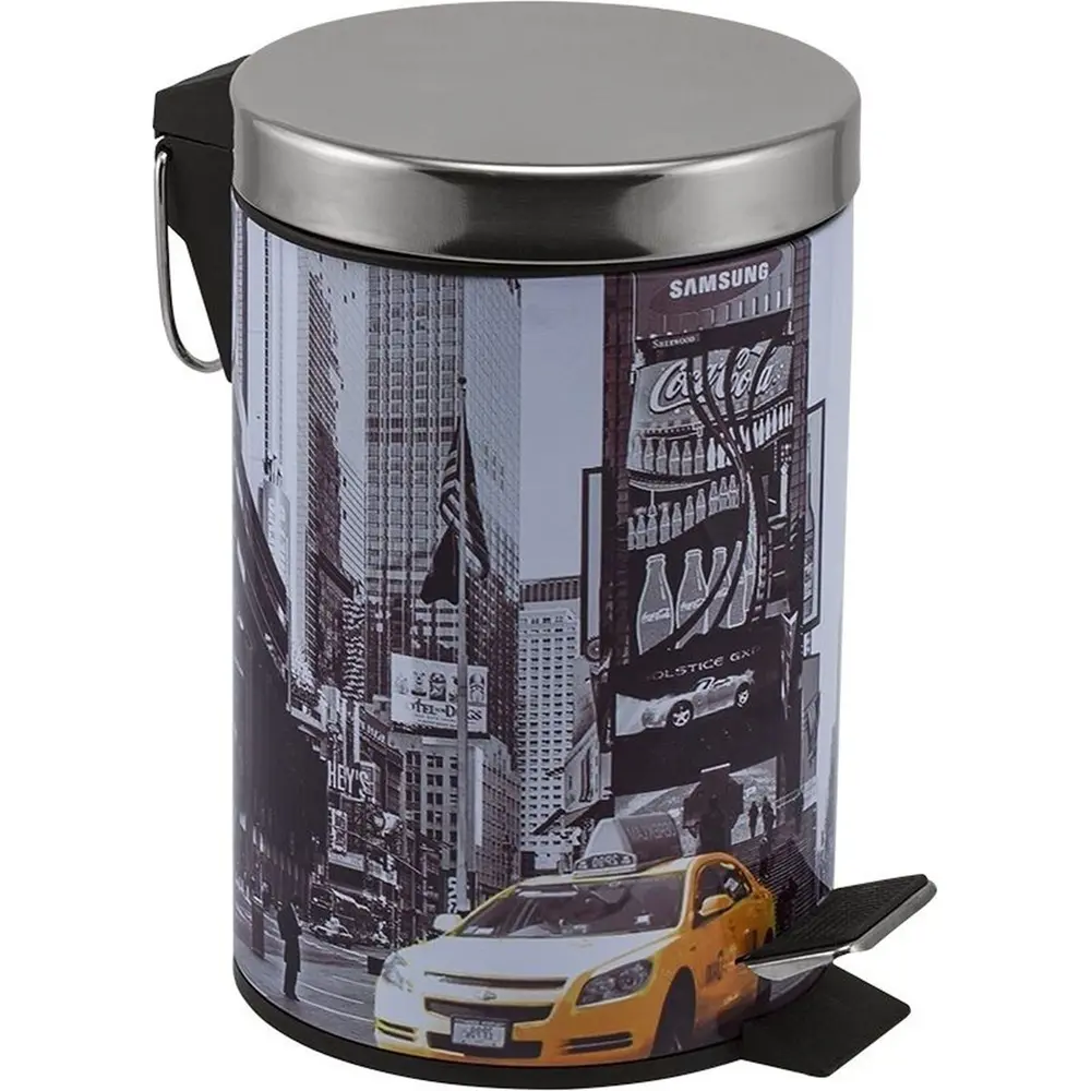 Бак для мусора Нью-Йорк, круглый, 3 л Santreyd Без серии STLM-2063982