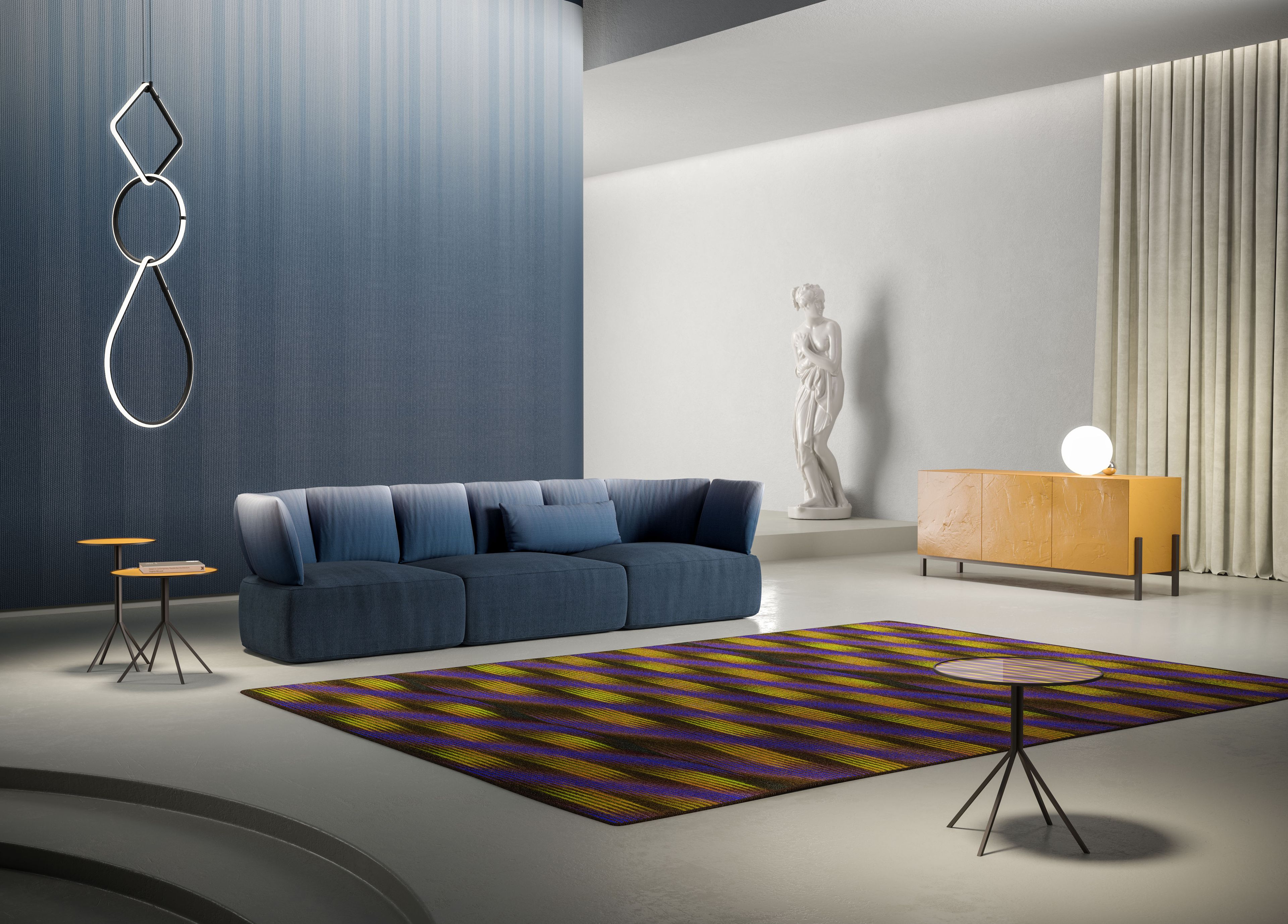 Круглый металлический журнальный столик MOMENTI Home &amp ARCH-00021808 - Вид №2