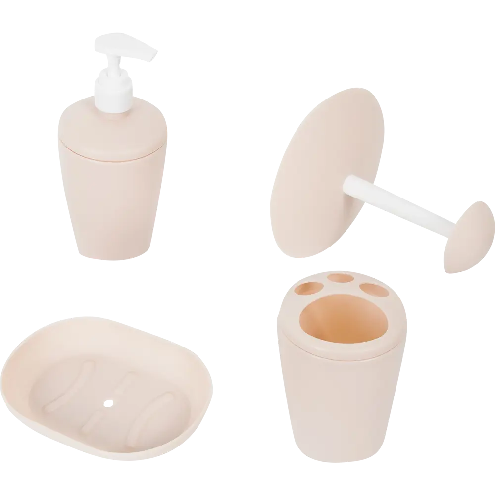 Держатель для туалетной бумаги Aqua цвет пудра BEROSSI STLM-2001145 - Вид №3