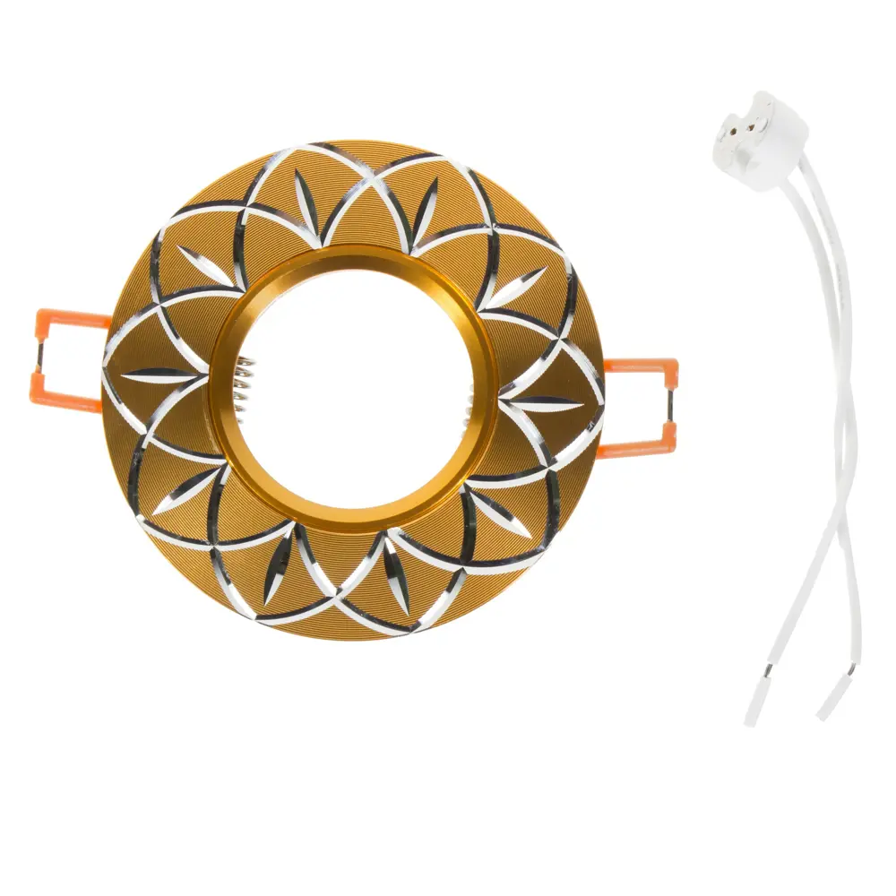 Спот встраиваемый Alum02, цоколь GU5.3, 50 Вт, цвет золото LUMIN ARTE STLM-2041404 - Вид №1