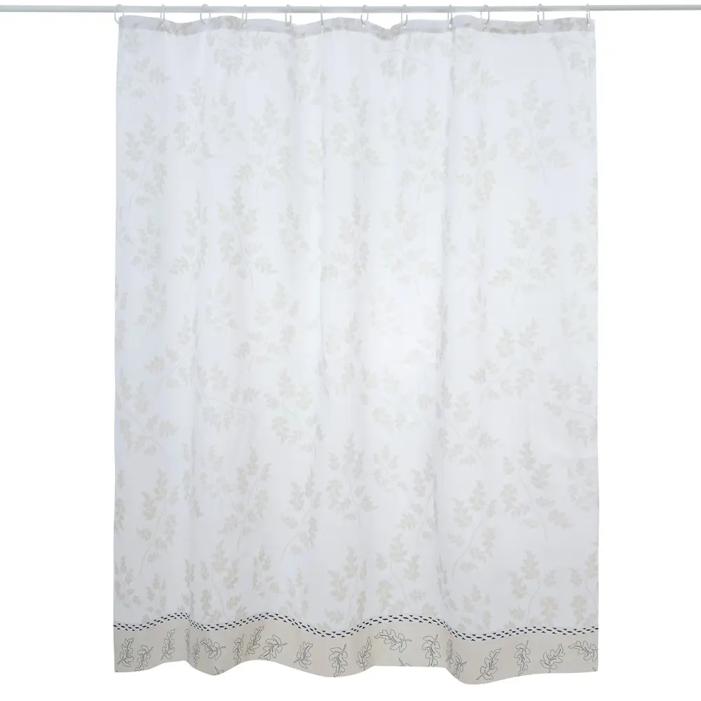 Штора для ванной комнаты «Vidage Карасан» 180х180 см цвет белый Без серии STLM-2061306