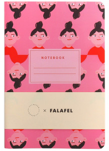 535022 Блокнот Falafel x Opaperpaper "Woman" А5, 40 листов Falafel books