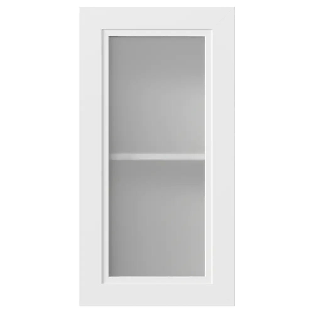 Фасад-витрина KONSENSA Котлас белый матовый для кухни 40×76.8 см 89387735 STLM-1563597 - Вид №3