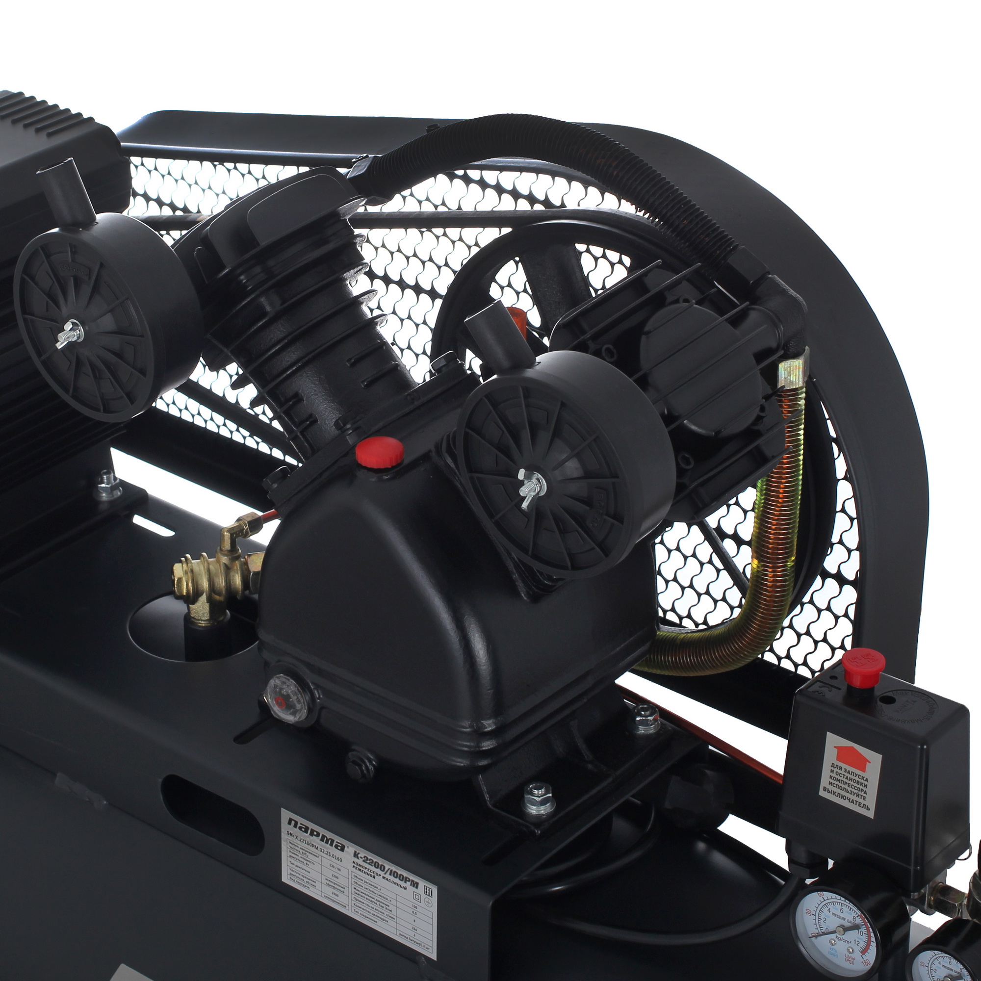 Компрессор поршневой масляный Парма K-2200/100РМ 8192911 STDN-0123419 - Вид №5