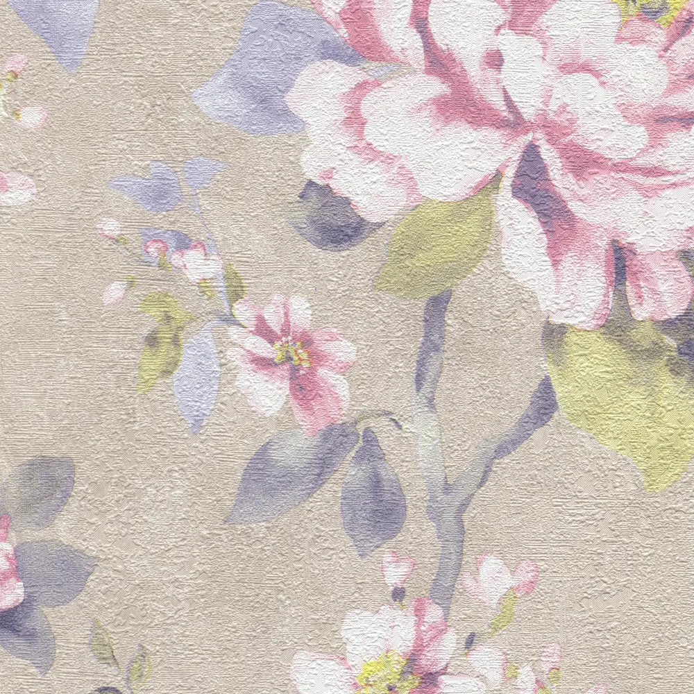 Обои флизелиновые Inspire Diego Flora бежево-розовые 1.06 м 643053 STLM-2210898 - Вид №1