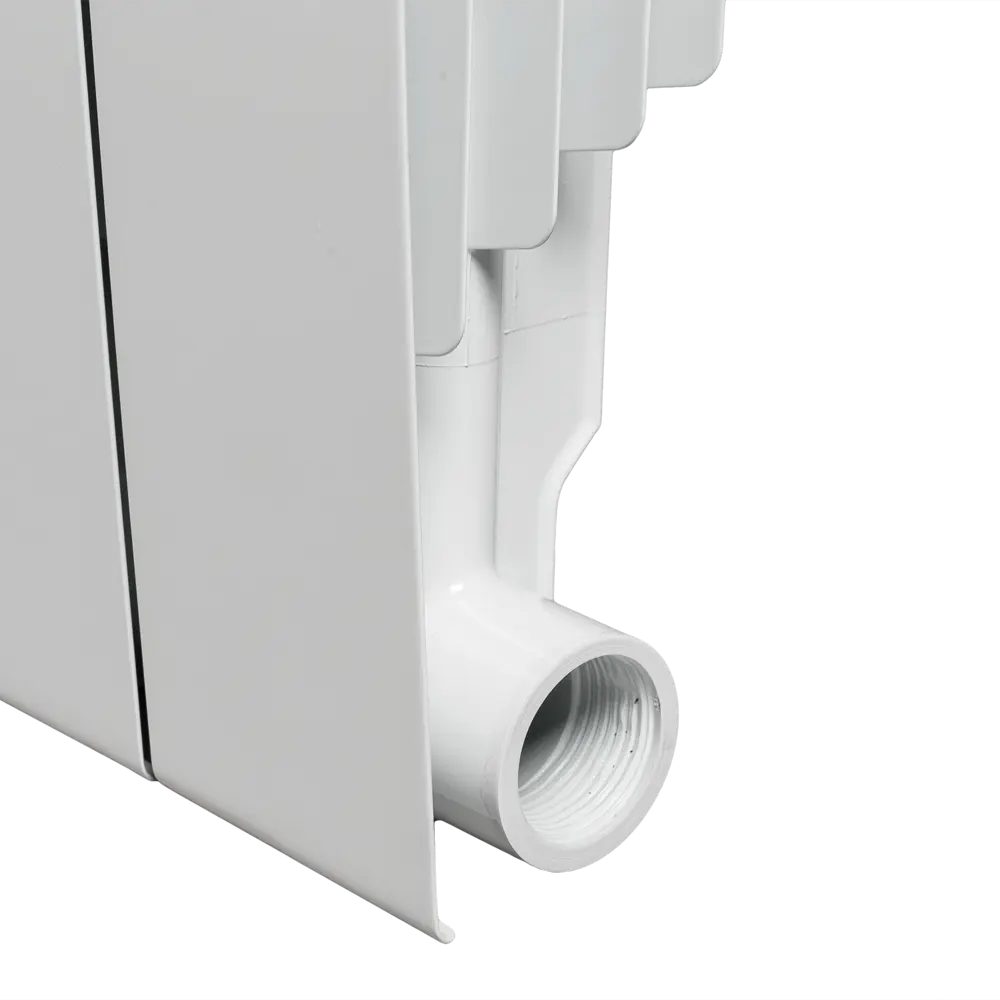 Радиатор Vittoria Плюс 500/87 1 секция боковое подключение биметалл белый Royal Thermo STLM-2171909 - Вид №4