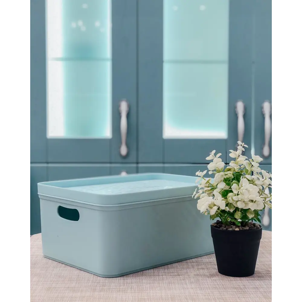 Органайзер для хранения Berossi 23x13x32 см 6 л пластик цвет голубой STLM-2086933 - Вид №7
