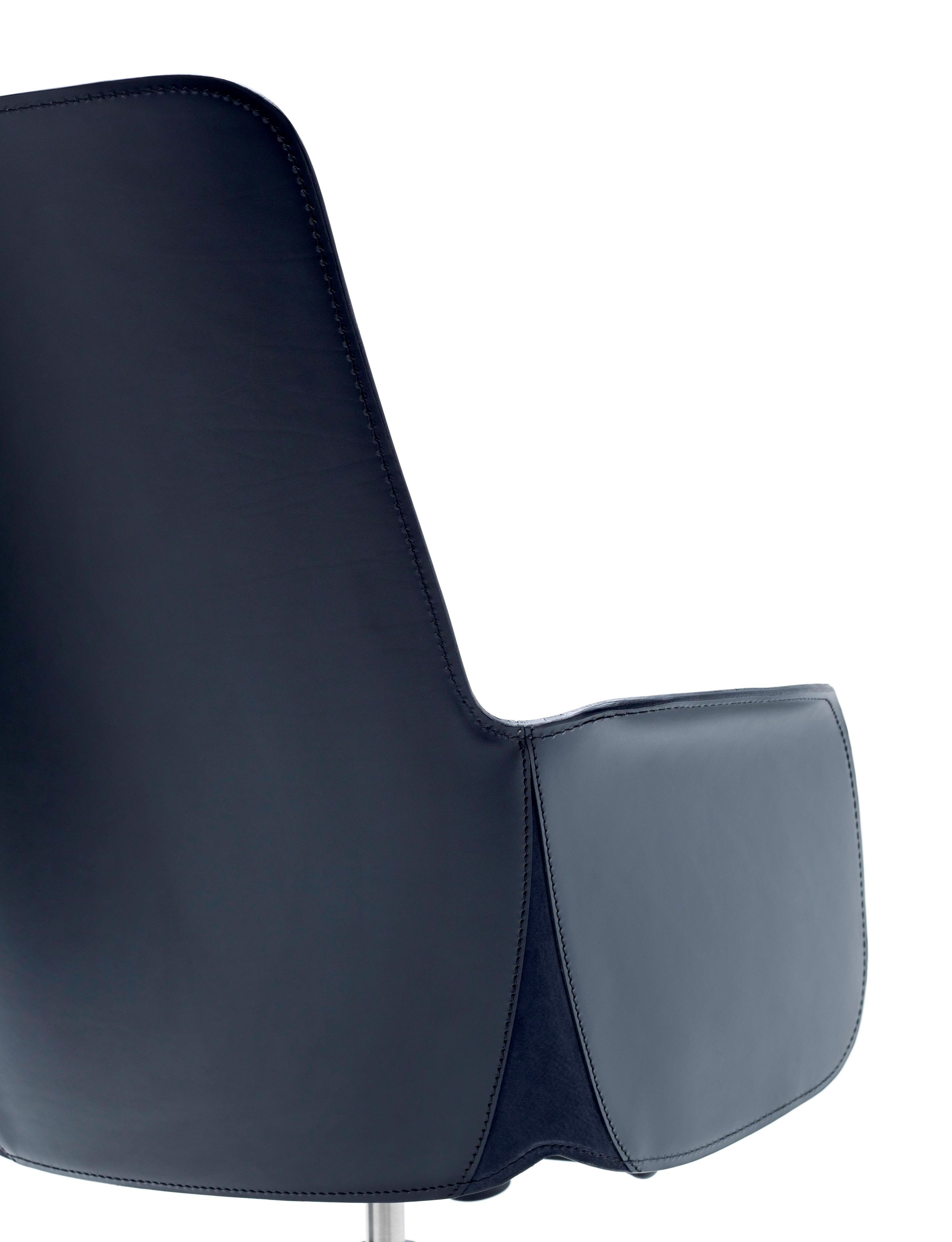 Регулируемый по высоте поворотный офисный стул из кожи Fasem Electa ARCH-00073735 - Вид №5