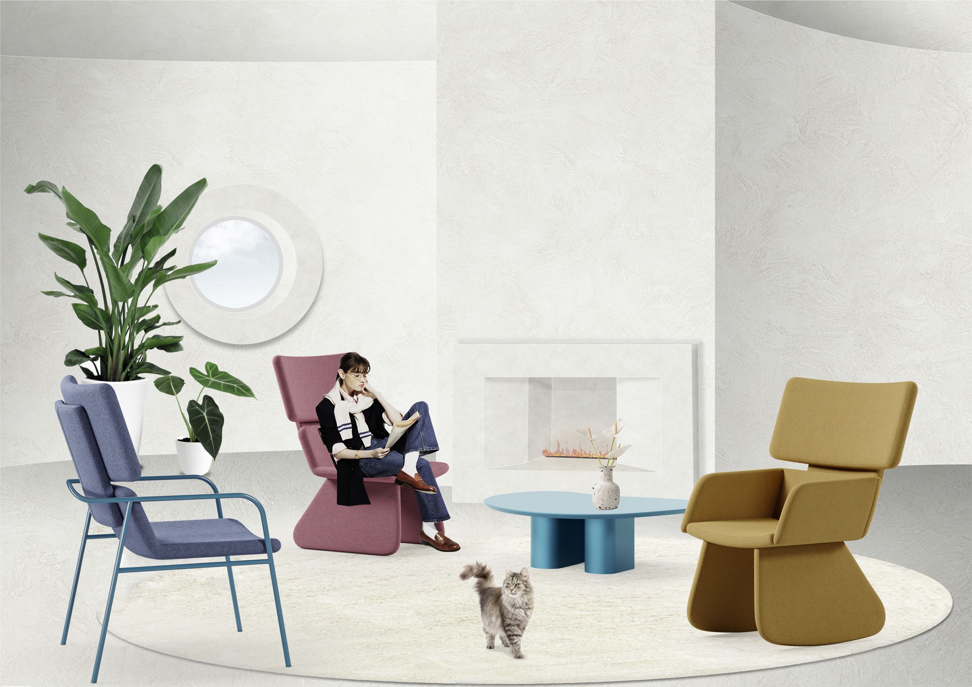 Кресло из пенополиуретана Adrenalina Nubia ARCH-00022997 - Вид №3