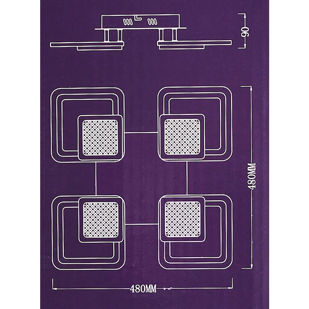 Люстра потолочная Семь огней SF7101/4C-WTT LED 115 Вт STLM-2030195 - Вид №15
