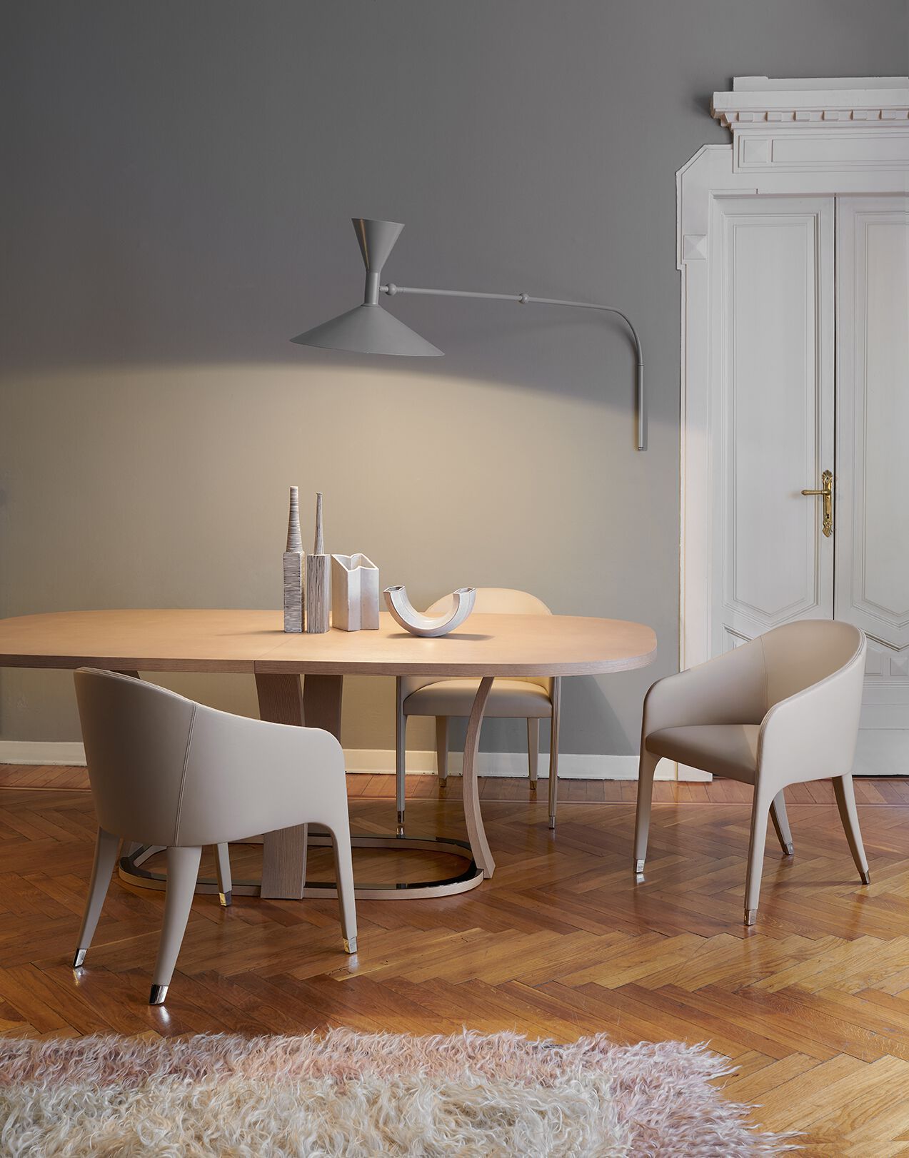 Кресло из искусственной кожи с подлокотниками Potocco Miura ARCH-00095283 - Вид №1