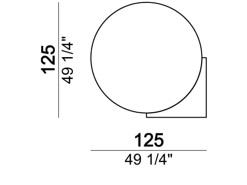 Настенное круглое зеркало Arketipo KARMA ARCH-00112627 - Вид №3