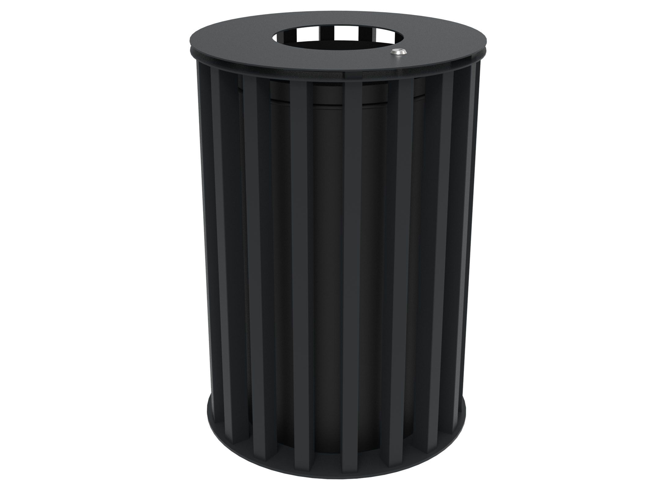 Оцинкованная стальная корзина для мусора с крышкой Lazzari Динамо ARCH-00087800 - Вид №19