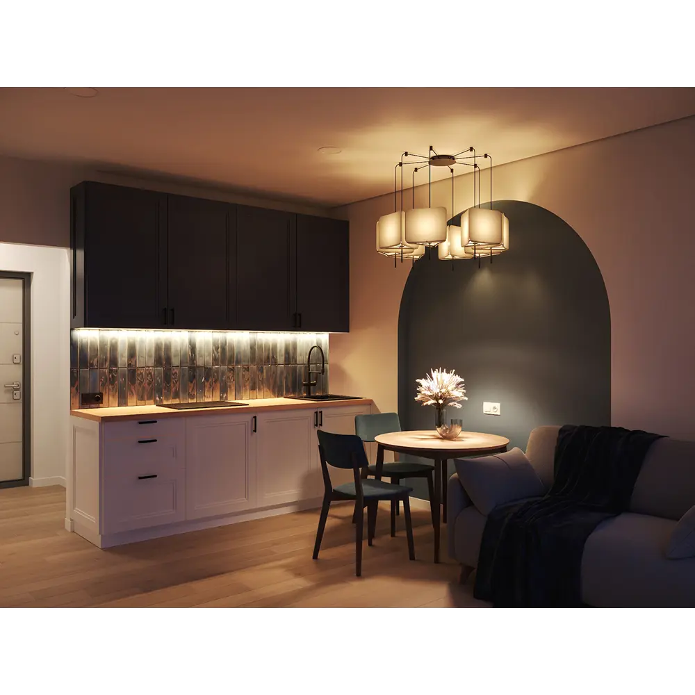 Фасад KONSENSA Котлас белый матовый для кухни в неоклассическом стиле 89387713 STLM-1568103 - Вид №10