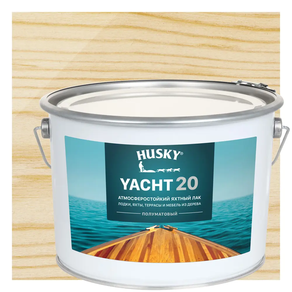 Атмосферостойкий лак Husky Yacht 20 для защиты древесины 86765096 STLM-0071486