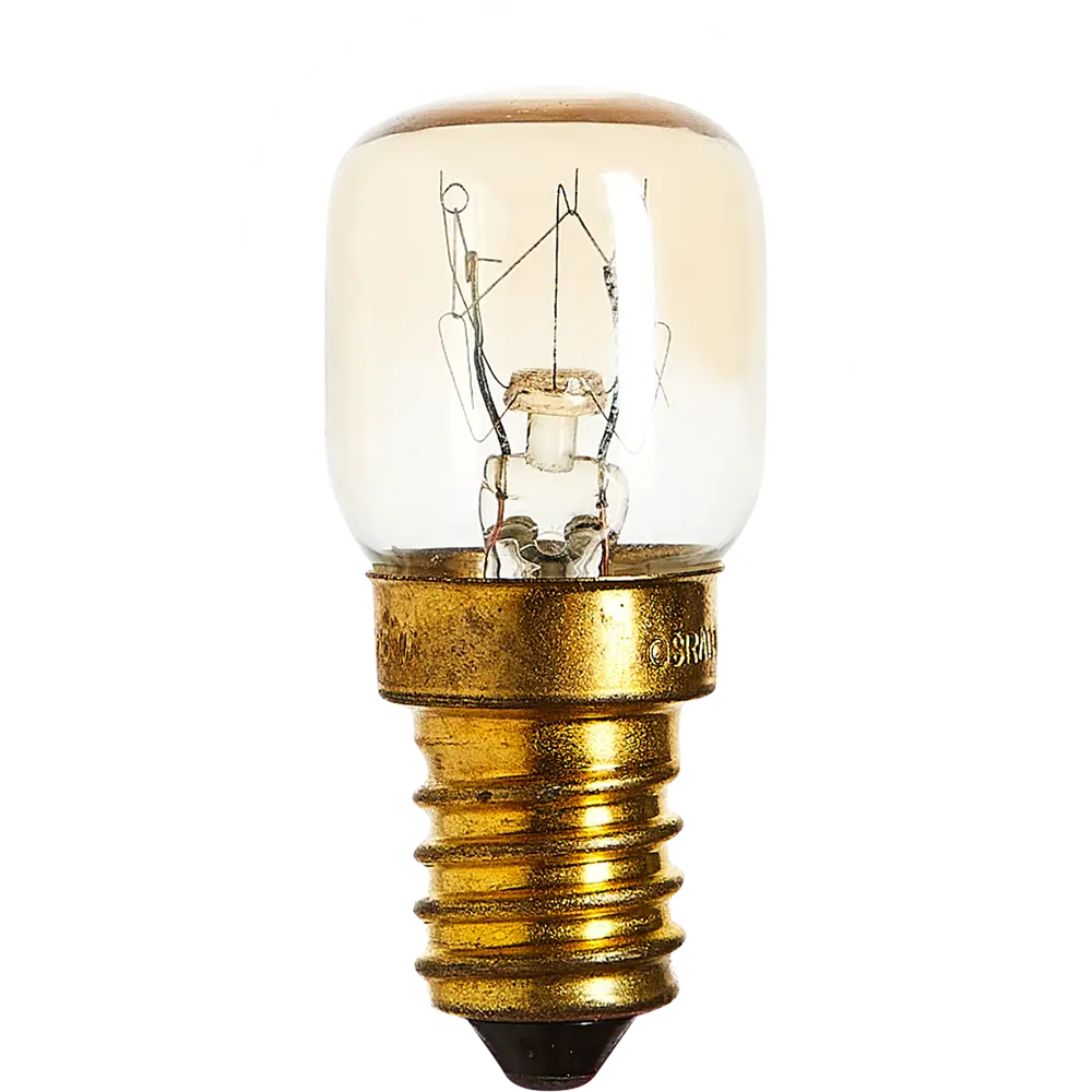 Лампа накаливания для духовки Osram трубчатая E14 15 Вт свет тёплый белый STLM-2074233 - Вид №1