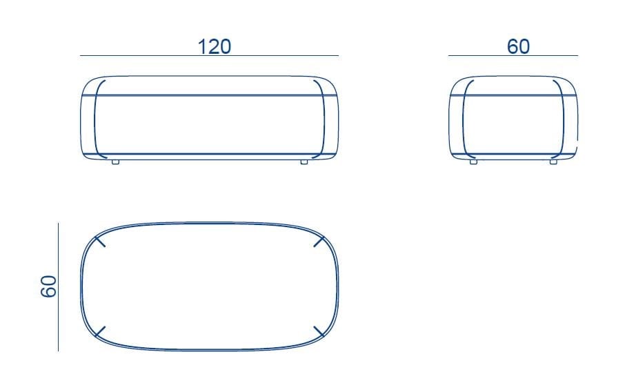 Ткань пуф Lebom Ко Тао ARCH-00130373 - Вид №7