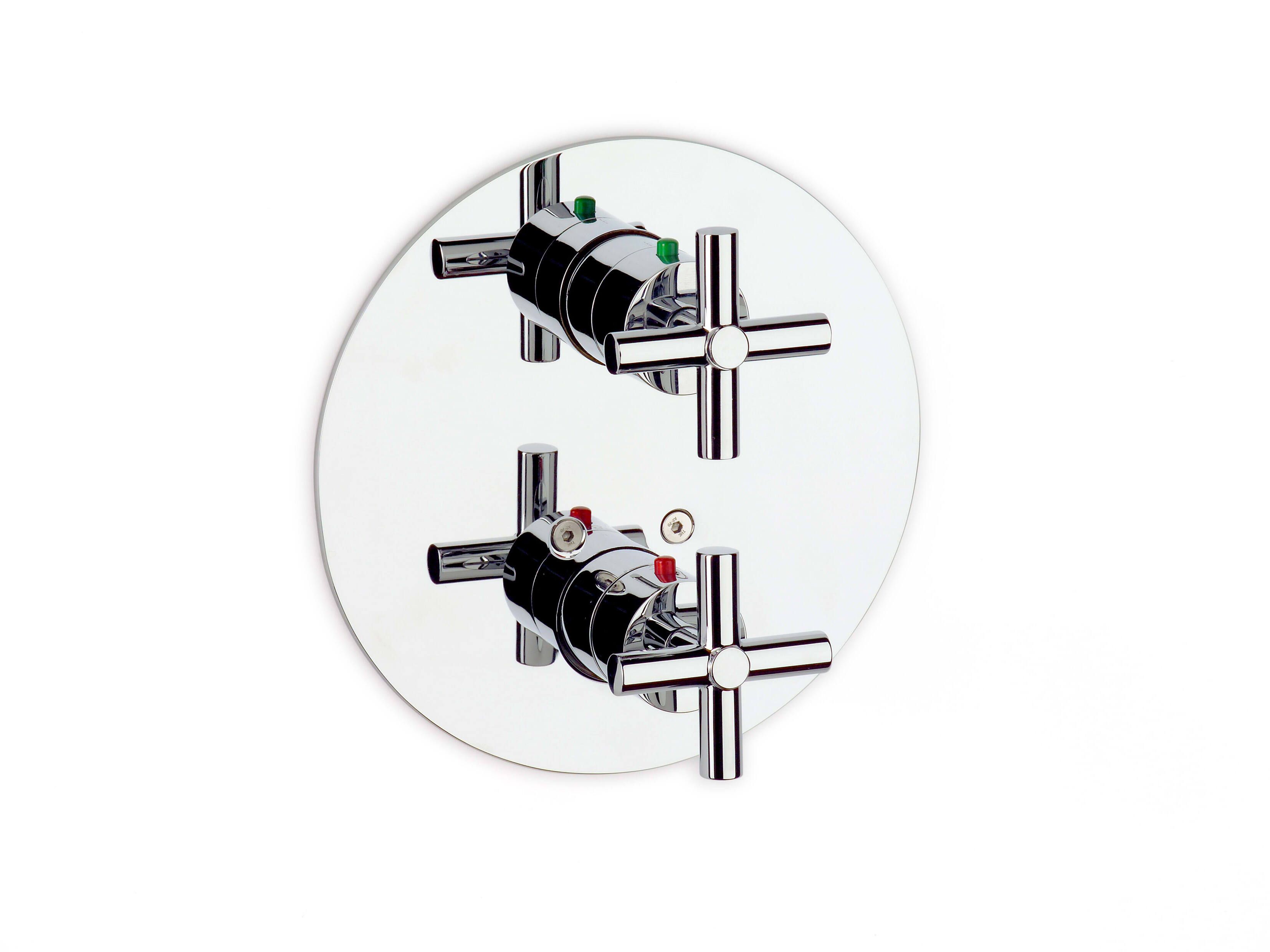 Хромированный латунный термостатический встраиваемый смеситель для душа Roca лофт ARCH-00097555