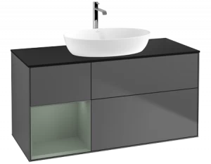 Villeroy&Boch Тумба под раковину Прямоугольная версия F822GMGK Finion Anthracite Matt Lacquer