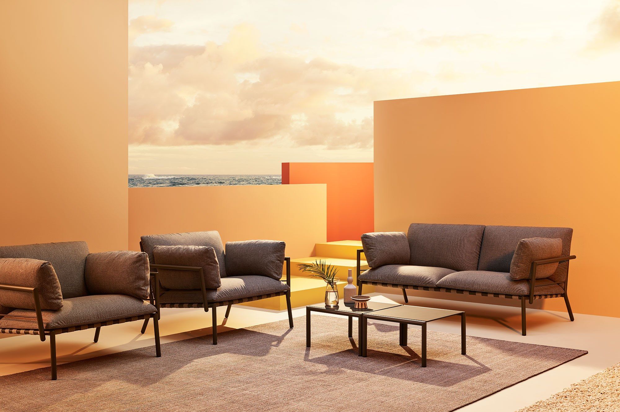 Квадратный садовый журнальный столик в HPL Terraforma Eleven ARCH-00110464 - Вид №4